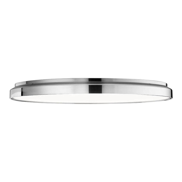 Sleek silver ceiling light with a glossy finish and smooth, modern design. Perfect for contemporary interiors.