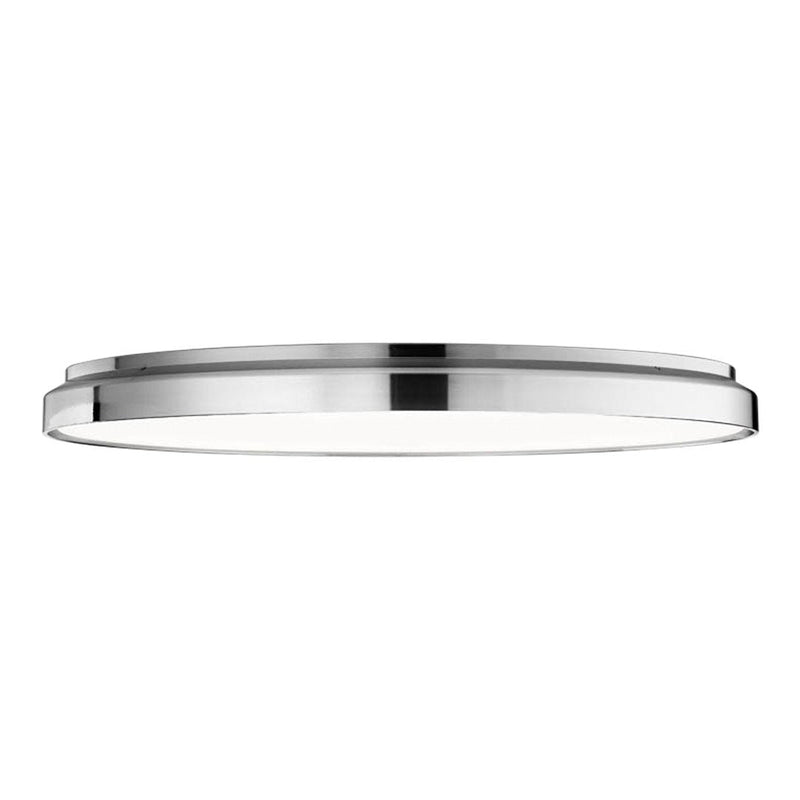 Sleek silver ceiling light with a glossy finish and smooth, modern design. Perfect for contemporary interiors.