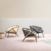 Colony Lounge Armchair - Beech Frame - Seat Upholstered