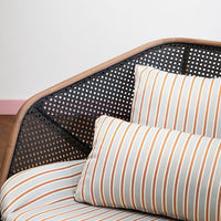 Colony Lounge Armchair - Walnut Frame - Seat Upholstered