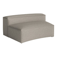 Gray upholstered sofa chair with a smooth, solid pattern and sleek, modern design. Ideal for contemporary living spaces.
