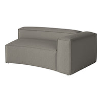 Gray upholstered sofa with a textured pattern and sleek, modern design, perfect for contemporary interiors.