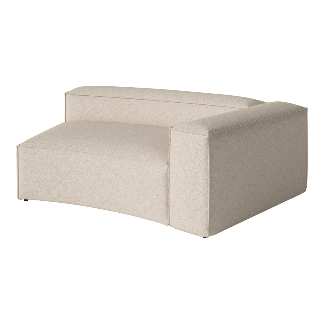 Textured beige modular sofa with a sleek, modern design, perfect for contemporary living spaces.