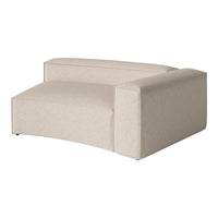 Textured beige modular sofa with a sleek, modern design, perfect for contemporary living spaces.