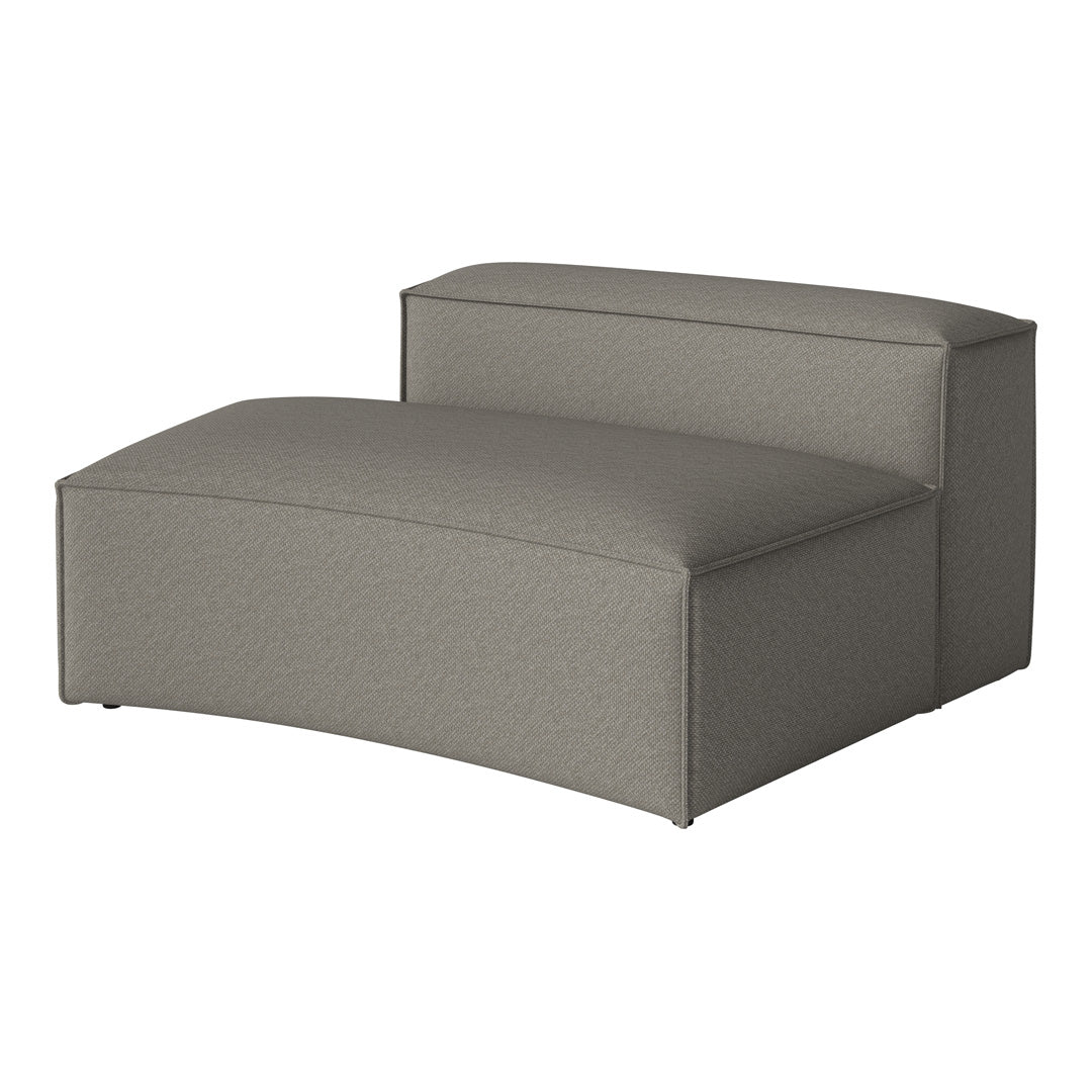 Gray modern upholstered lounge chair with a clean, textured fabric and minimalist design. Ideal for contemporary interiors.