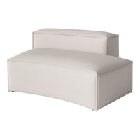 Beige fabric modular sofa with subtle textured pattern, perfect for modern interiors.