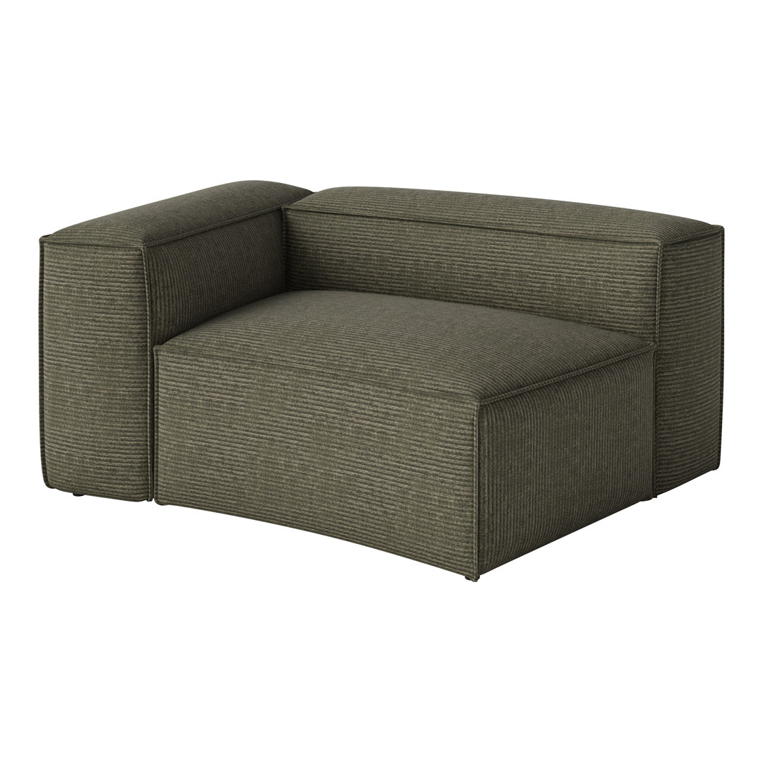 Green striped accent chair with a modern design and textured fabric. Ideal for contemporary living spaces.