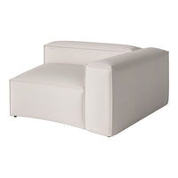 Cream white sofa chair with a smooth texture and minimalist design, perfect for modern decor.
