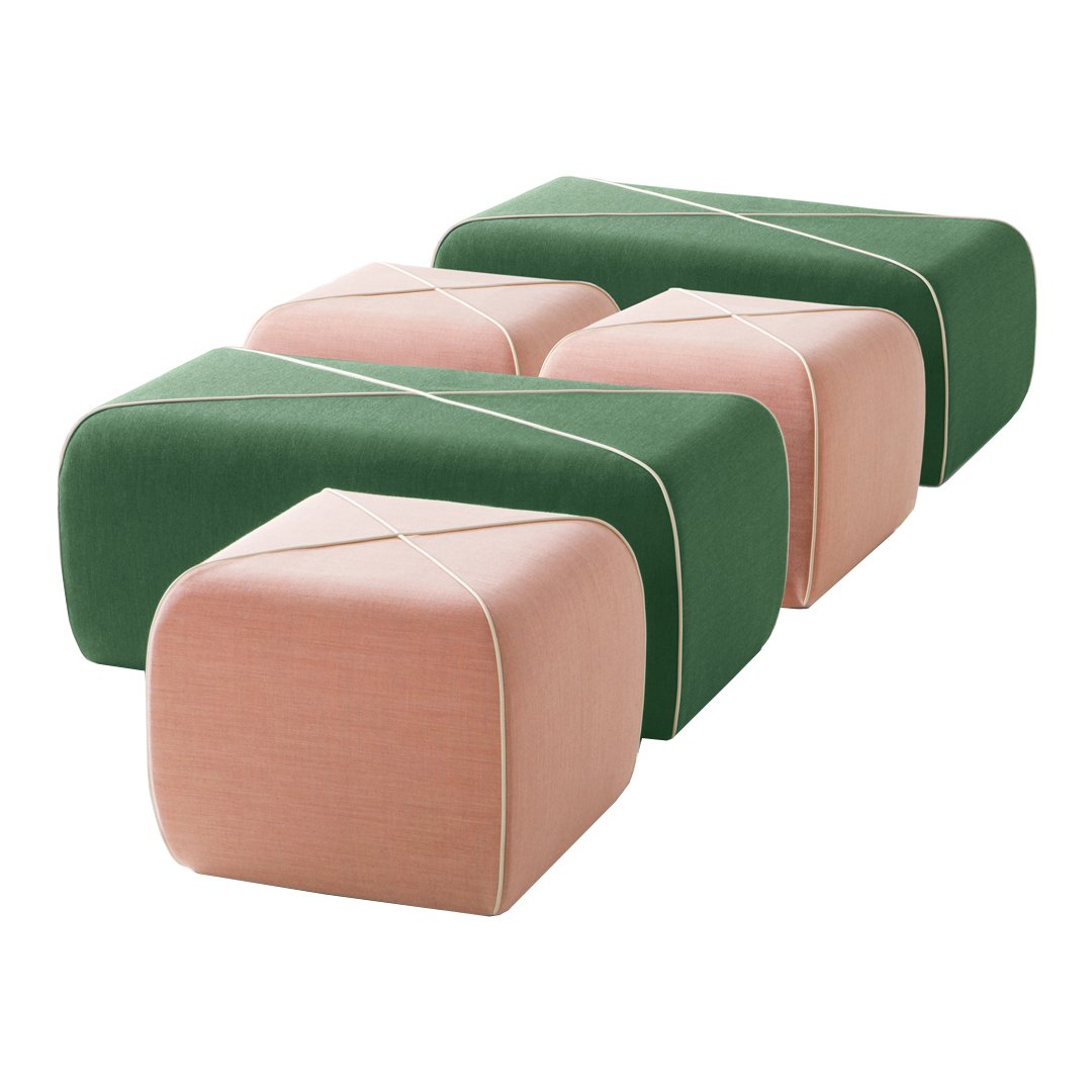 Crossed Pouf - Rectangle