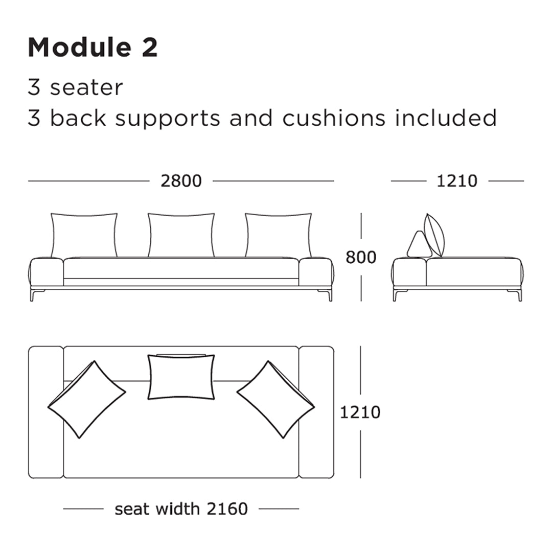 Wendelbo Define Modular Sofa (Modules 1-6) by 365° North | Design Public