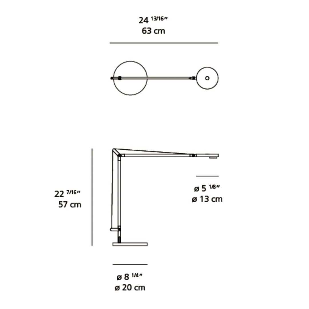 Demetra Professional LED Table Lamp - With Base