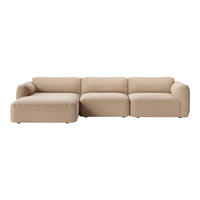 Develius Mellow Models E & F - 3-Seater Sofa w/ Chaise