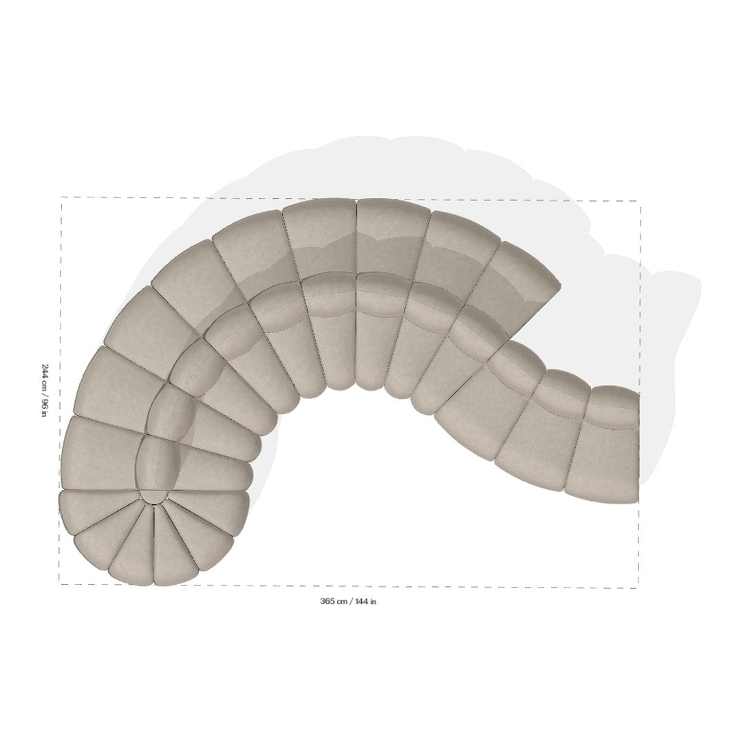 Jagger Pre-configured Dining Sofa - Setup 2