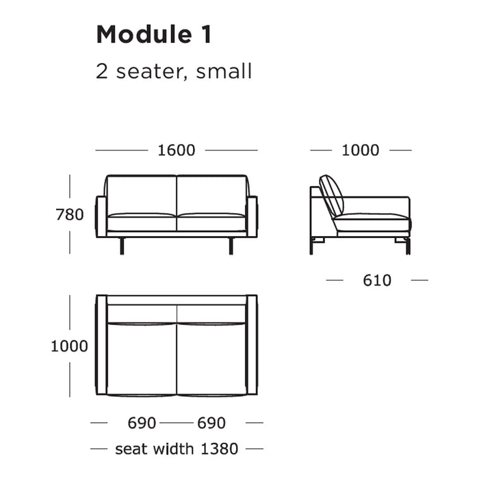 Edge V1 Modular Sofa (Modules 1-8)