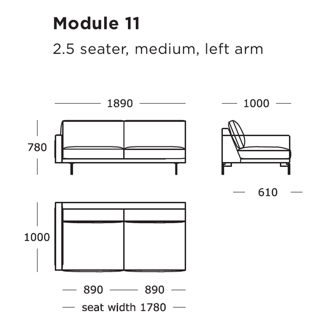 Sleek modular sofa design in neutral tones with clean lines, perfect for modern decor settings.