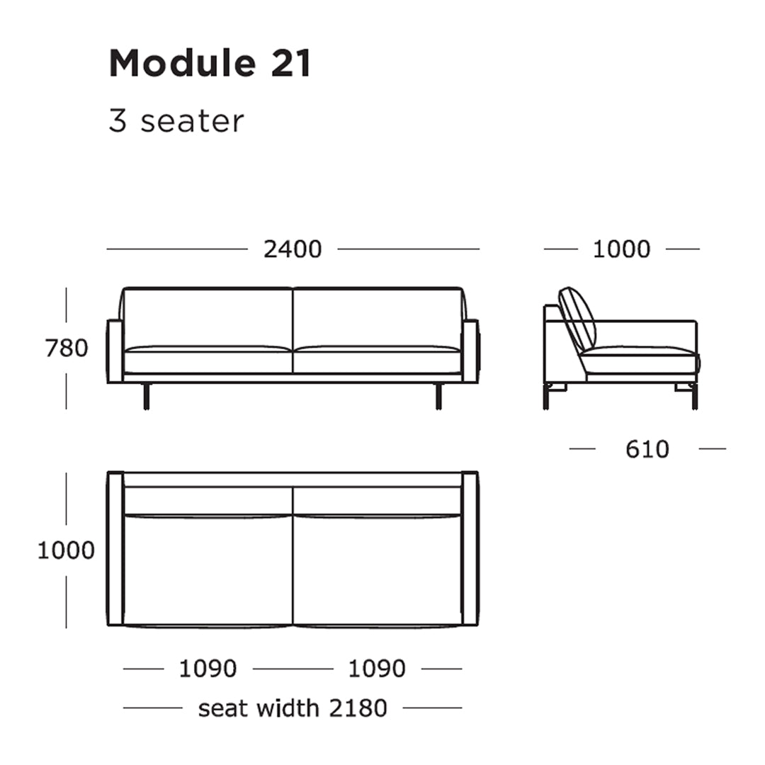 Edge V1 Modular Sofa (Modules 17-24)