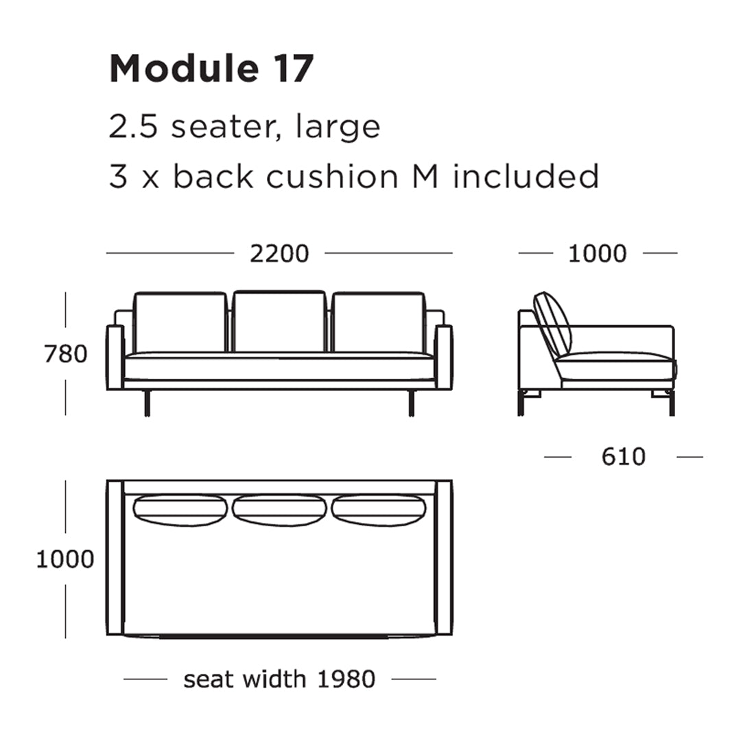 Wendelbo Edge V2 Modular Sofa (Modules 17-24) by Lars Wendelbo | Design ...