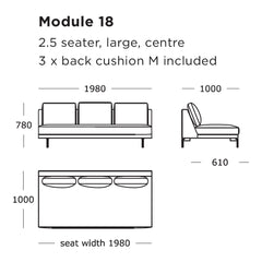 Edge V2 Modular Sofa (Modules 17-24)