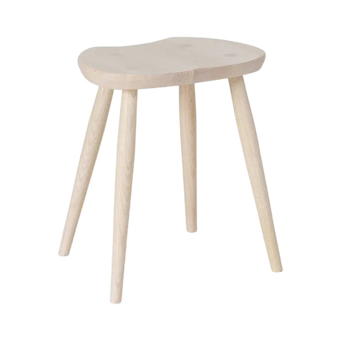 Light wood stool with a smooth, natural finish and subtle grain patterns for a minimalist aesthetic.