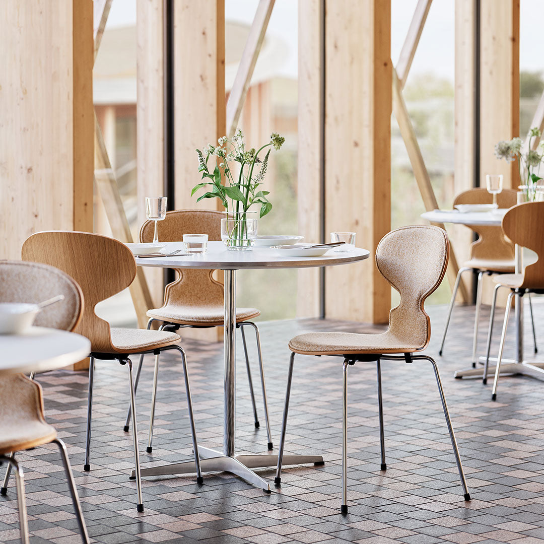 Ant Chair 3101 - Clear Lacquered - Front Upholstered