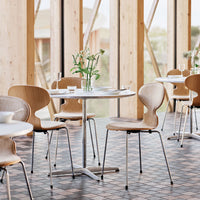 Ant Chair 3101 - Clear Lacquered - Front Upholstered