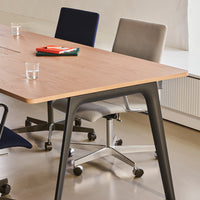 Oxford Low Back Office Armchair - 5 Star Base & Casters - Height Adjustable