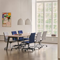 Oxford Low Back Office Armchair - 5 Star Base & Casters - Height Adjustable