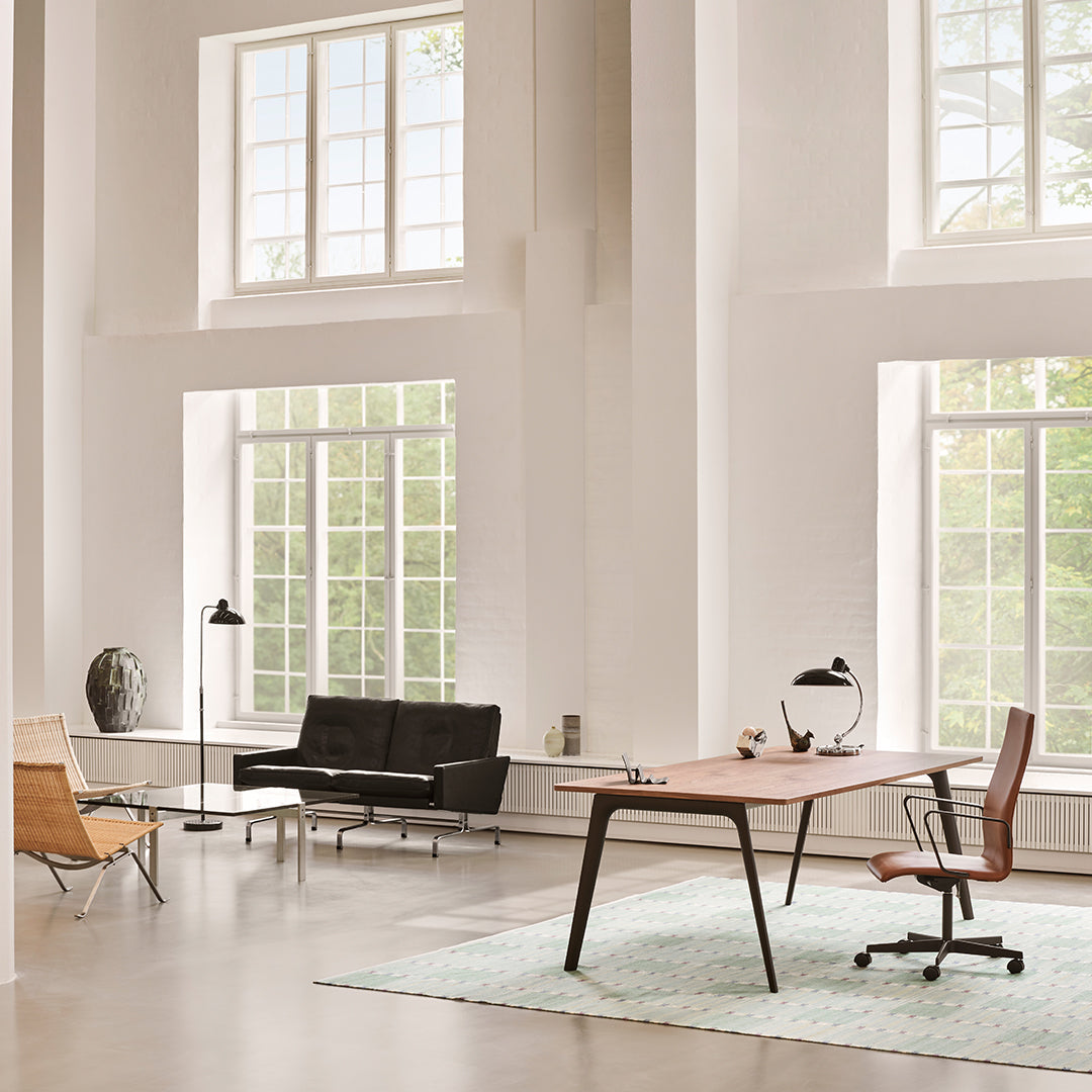 Oxford Medium Back Office Armchair - 5 Star Base & Casters - Height Adjustable