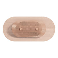 Oval wooden serving tray in natural wood tones with a perforated pattern and smooth edges. Perfect for stylish serving.