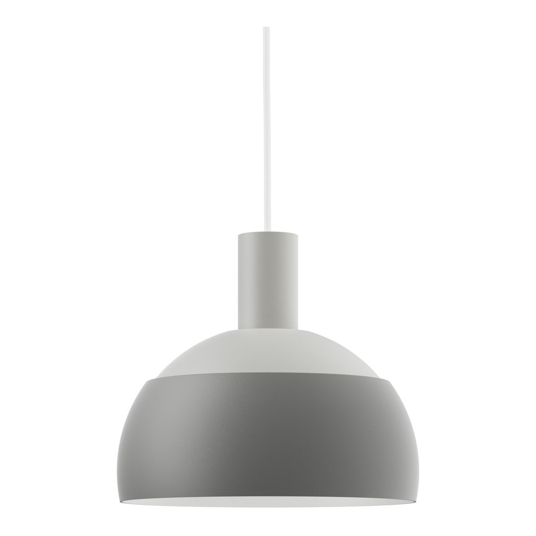 Gray pendant lamp on a white background