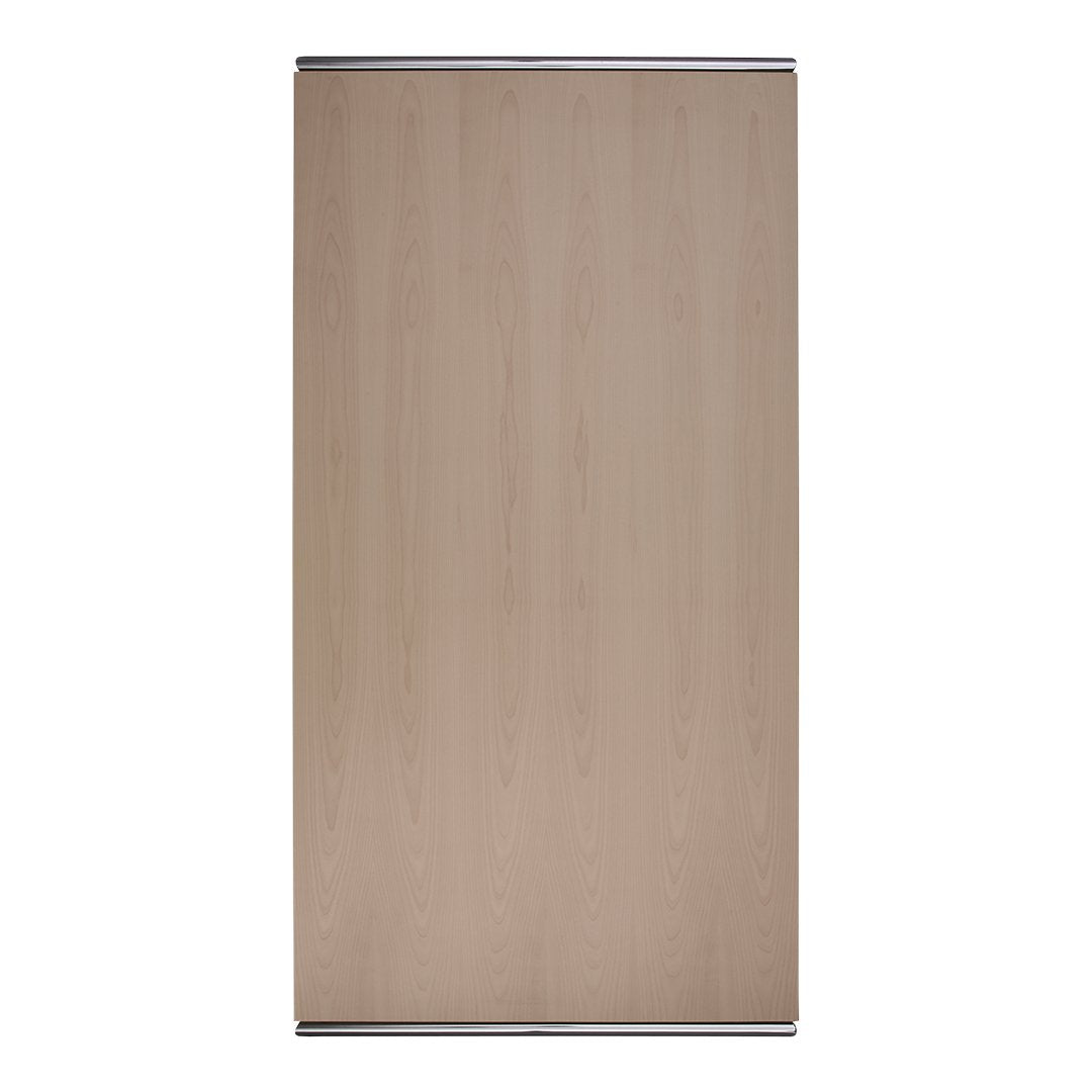 Light wood grain pattern with a smooth, natural finish; soft beige and taupe tones. Suitable for modern decor.