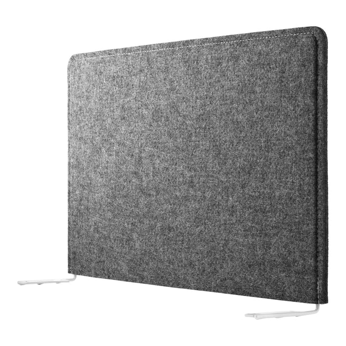 Gray felt backdrop with a smooth texture, featuring clean lines and a minimalist design. Perfect for modern decor.