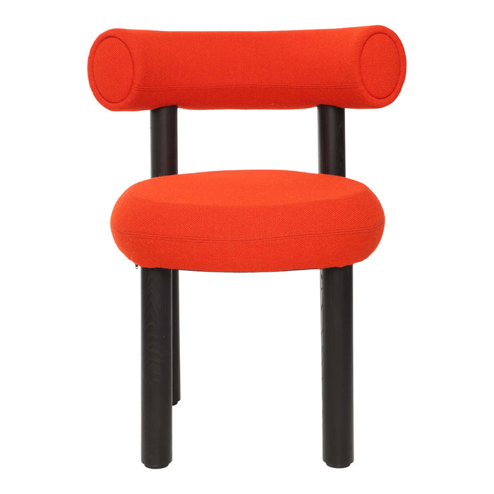 Fat Dining Chair - Wood Legs