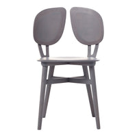 Modern grey chair with smooth, minimalist design and a sleek finish. Perfect for contemporary decor.