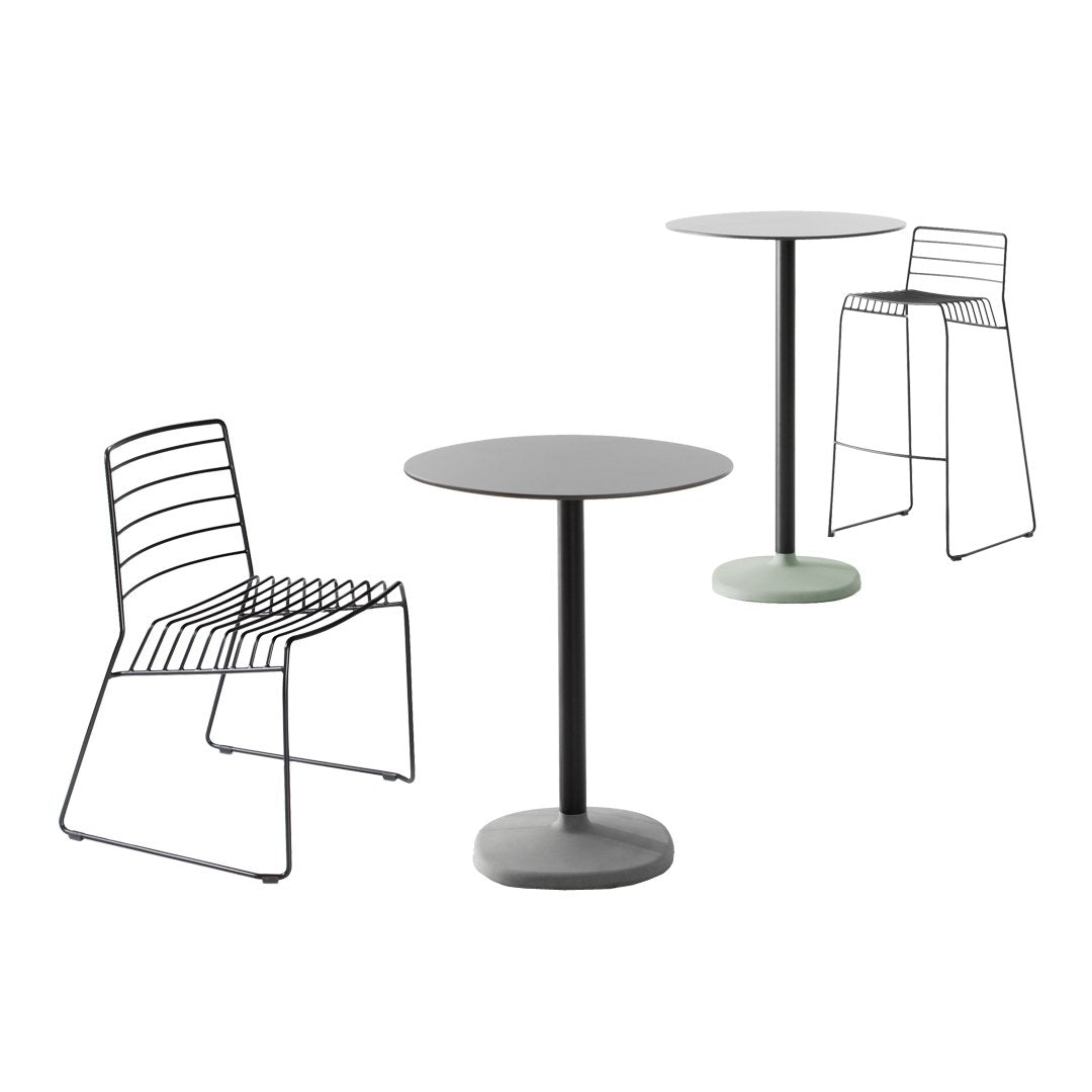 Fonda Outdoor Circle Bar Table