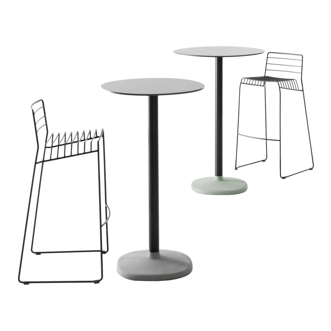 Fonda Outdoor Circle Bar Table