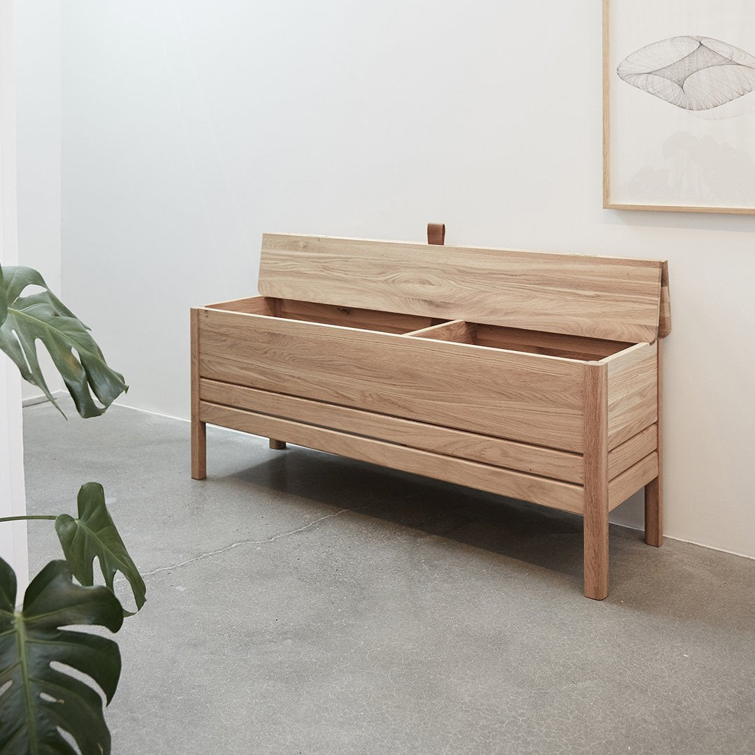 Form & Refine A Line Storage Bench by Herman Studio | Design Public