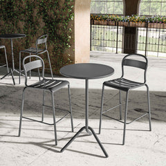 Stecca Outdoor Bar Chair - Stackable