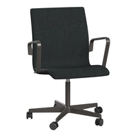 Oxford Low Back Office Armchair - 5 Star Base & Casters w/ Return