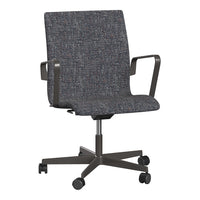 Oxford Low Back Office Armchair - 5 Star Base & Casters - Height Adjustable