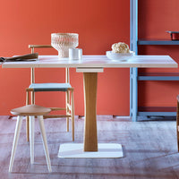 Gualtiero Small Extendable Dining Table w/ Lacquered Top