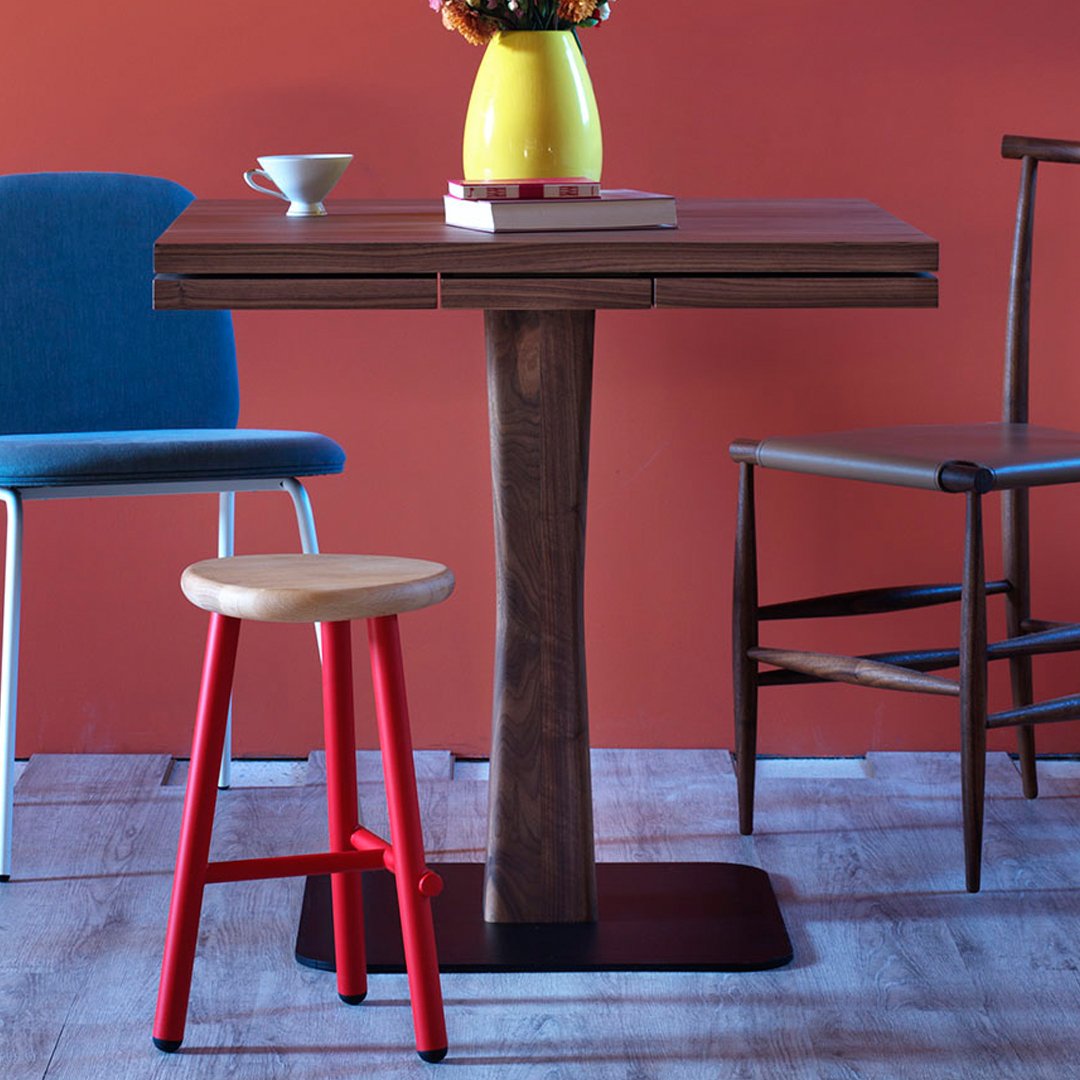 Gualtiero Medium Extendable Dining Table w/ Wood Top