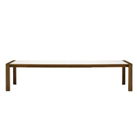 White rectangular tabletop with natural wood frame, featuring a sleek, minimalist design. Perfect for modern decor.