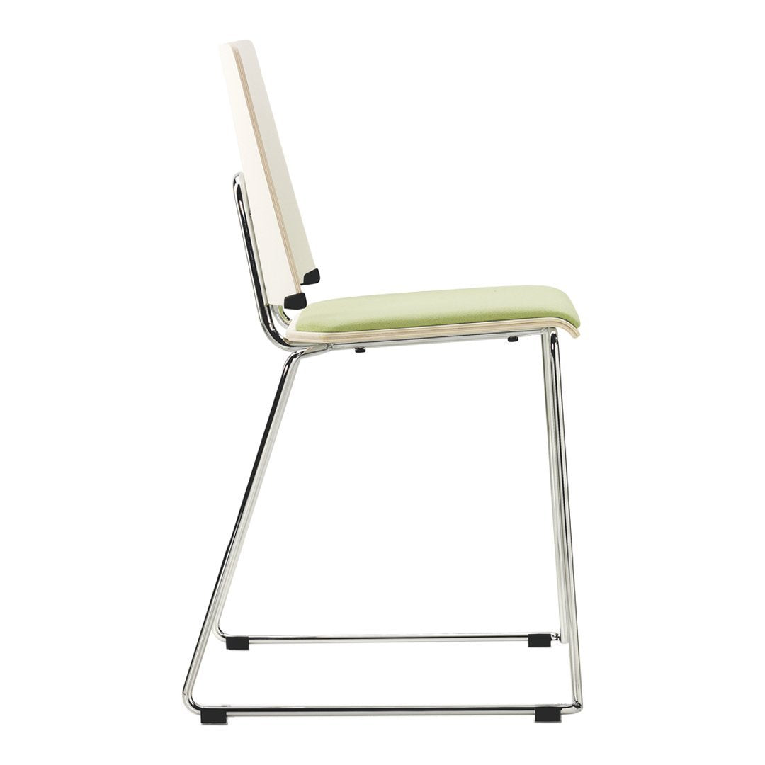 Grip Sled Base w/ Row Connector - Seat Upholstered, Birch Back