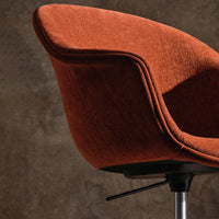 Bat Meeting Chair - 4-Star Base w/ Casters - Height Adjustable - Fully Upholstered