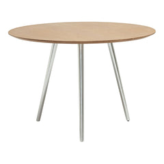 Gazelle Round Dining Table - Oak Veneer Top