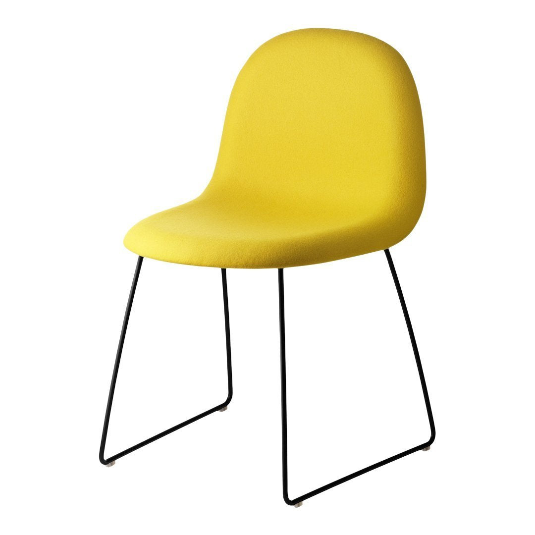 Gubi 3D Dining Chair - Sledge Base - Fully Upholstered