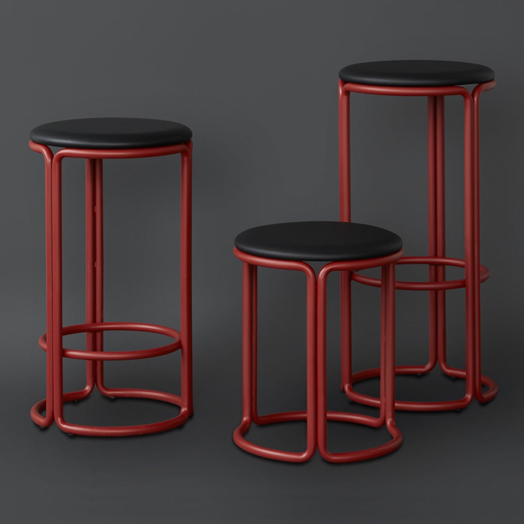 Hardie Stool - Upholstered