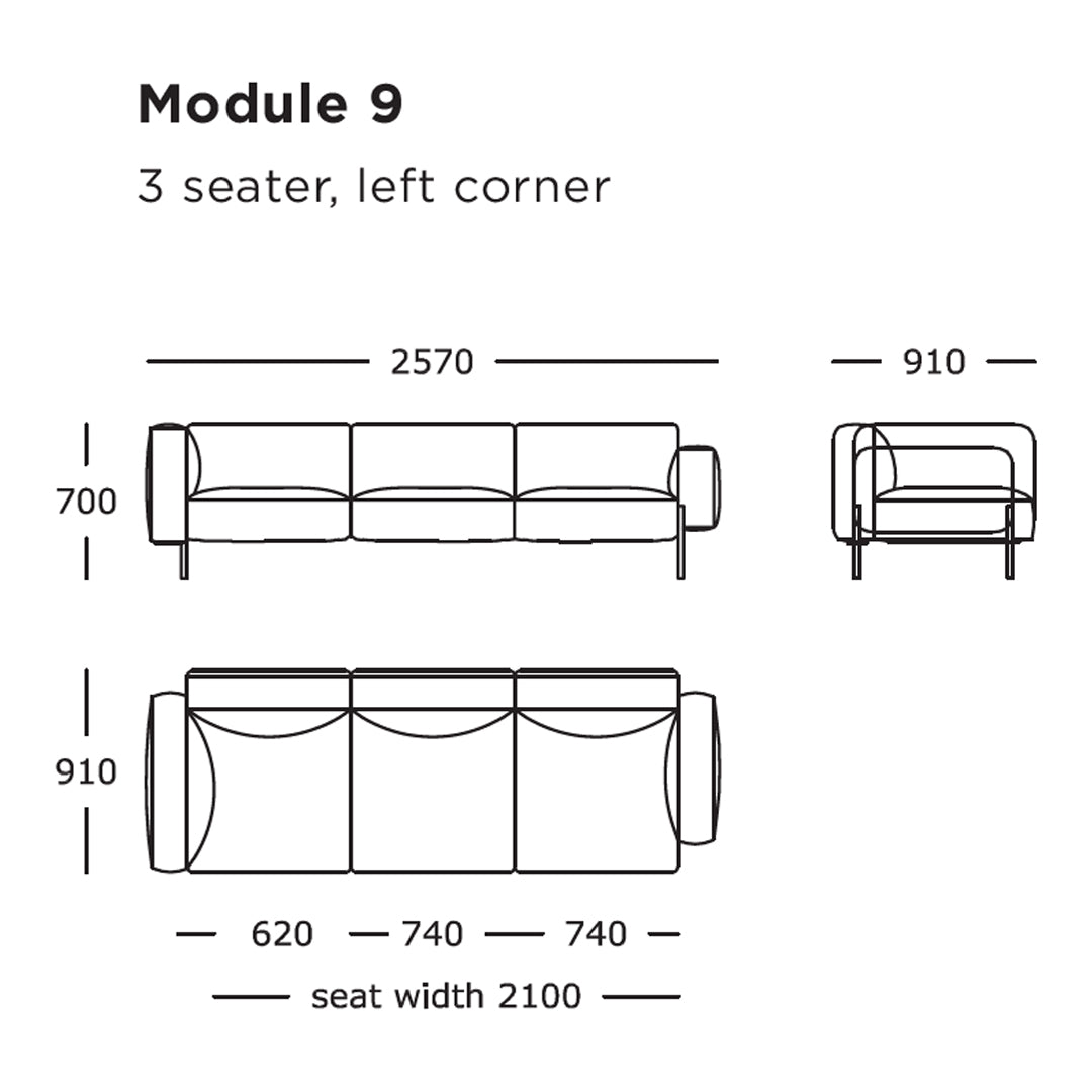 Hang Modular Sofa (Modules 9-16)