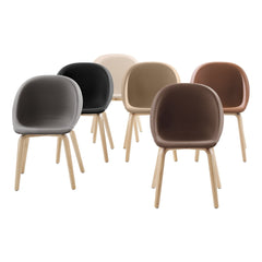 Hoop Chair - Upholstered - Wood Base